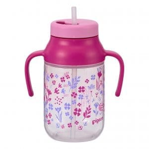 Kurutto Straw Bottle Flower 330ml