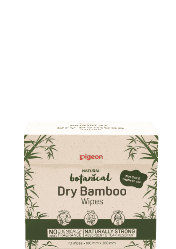 Wipe down with Dry Bamboo Wipes