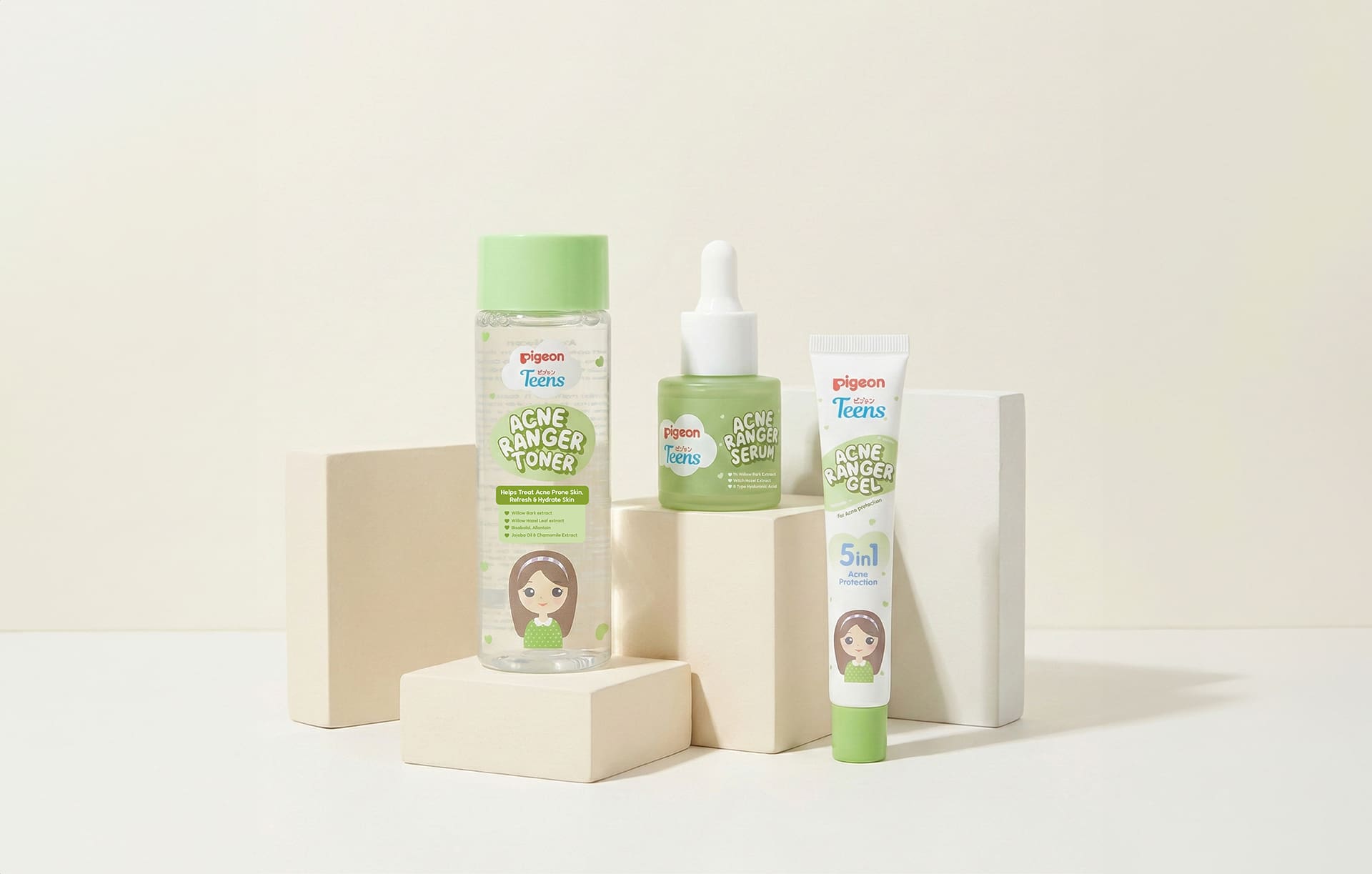 Pigeon Teens Toner, Serum & Gel