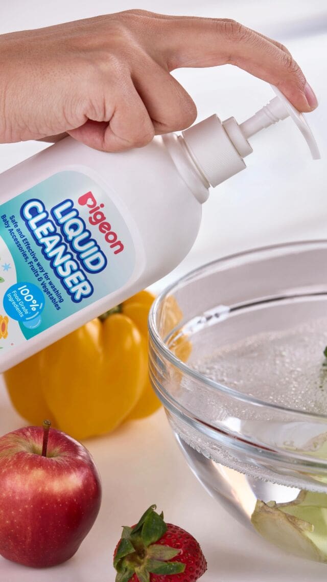 Less worry, more play 💚

From baby bottles to fresh fruits — Pigeon Liquid Cleanser is your everyday cleaning hero.

✅ 100% food-grade
✅ Kills 99.99% of bacteria
✅ Biodegradable & safe for your baby and the planet 🌍

Add Pigeon Liquid Cleanser to your cleaning arsenal for your peace of mind 🧼✨

#pigeonsg #PigeonMadeWithLove #PigeonLiquidCleanser #CleanWithCare #EcoParenting #BabyEssentials