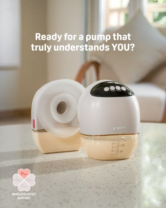 Want to know the secret to a comfortable pumping experience? It’s your baby's unique suckling rhythm! 👶✨

Our new Pigeon Wearable Electric Breast Pump features Rhythmic Expression Mode, designed to mimic your baby’s natural feeding pattern. It starts with quick, gentle sucks and switches to longer, deeper ones, for a pumping experience that is more natural ✅, convenient ✅, and comfortable ✅.

Ready for a pump that truly understands you? Head to our Linktree to shop now!

#pigeonsg #newlaunch #PigeonWearableElectricBreastPump #PumpInRhythmLiveInMotion #breastfeeding #breastpump #breastmilk #motherhood #WholeheartedSupport