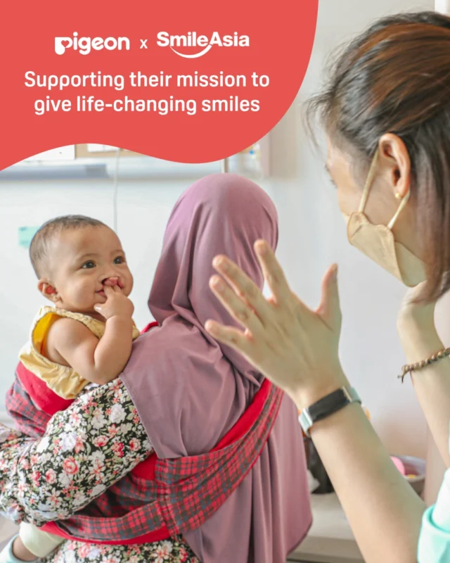 Every parent dreams of seeing their child smile and call their name with confidence. 💕 For children born with cleft lip and palate, that hope becomes possible through the medical missions of Smile Asia - where volunteer doctors and nurses provide free surgeries that change lives.

At Pigeon, we’re humbled to support these missions through donations, sponsoring specially designed cleft bottles, and sending our staff to volunteer alongside the medical teams. Together, we help children regain not just their smiles, but also their voices, their confidence, and their futures. ✨

The Rebirth Certificate is a touching reminder of these transformations — each one symbolises a child’s renewed journey filled with hope and possibility.

We’re proud to walk hand-in-hand with Smile Asia, because every baby deserves to be celebrated. 💖

 #pigeonsg #SmileAsia #PigeonxSmileAsia #cleft #cleftsurgery