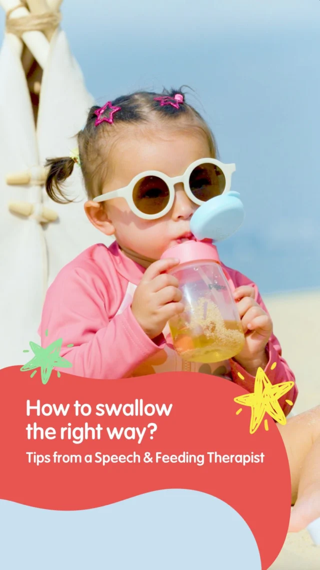 Is your baby swallowing correctly? 🗣️ 

A mature swallow pattern is vital for healthy speech and proper dental alignment! Dr. Lisa, Speech & Feeding Therapist and Founder of @thespeechpracticesg, explains the subtle signs of proper swallowing and how using developmental tools like the colourful StarTouch™️ Cup encourages the right tongue and lip movement. 

Learn more about the fun and functional drinking cup - link in our linktree! 

#pigeonsg #babyessentials #BabySpeech #BabyOralHealth #SwallowPattern #PigeonStarTouch #TheRightCupForEasySips #ParentingWithPigeon