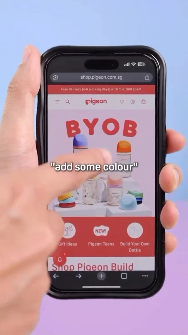 More colours, more fun ✨​

Add some colour to your little one’s life by mixing & matching their very own nursing or drinking bottle with our BYOB online, made just the way you love it 🌈​
​
👉 Start building now from our link in bio today!

#pigeonsingapore #PigeonBYOB #PigeonSofTouch #customisation #babybottle