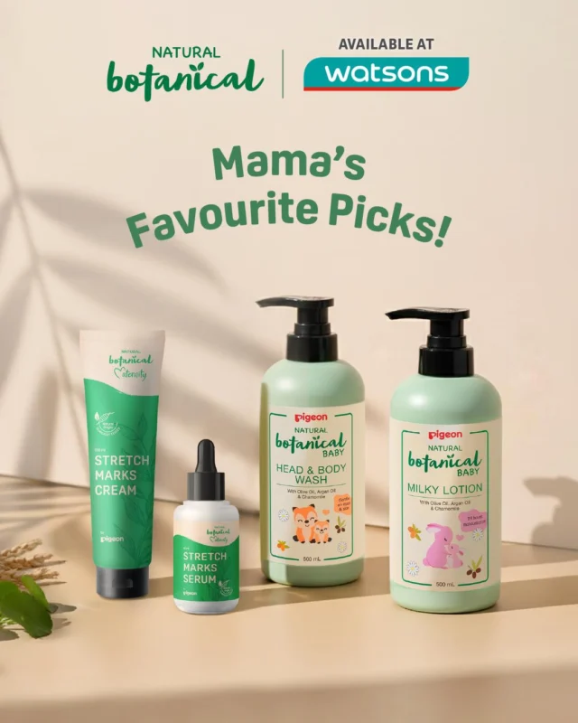 Mamas don’t gatekeep good deals. Especially when it’s for the people we love most 🤍

For the whole of March, at selected @watsonssg outlets, get any 2 *Natural Botanical Baby and Maternity Skincare items and enjoy 25% OFF both items!

*Applies to the following items: Natural Botanical Baby Milky Lotion 500ml, Head & Body Wash 500ml, Diaper Cream, whole of the Natural Botanical Maternity range.

🛒 Save this for your next Watsons trip
 📤 Share this with your mum group chat