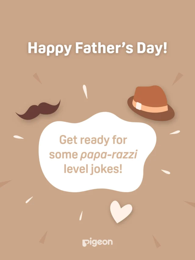 Behind every great kid is a dad with a terrible joke. ❤​

Today, we’re celebrating the guys who teach us how to laugh, keep us safe, and make sure we know exactly why a leopard can never hide (swipe to find out!). 🐆​

​Happy Father’s Day to all the incredible dads, stepdads, and father figures. Thank you for bringing the joy (and the groans) into our lives every single day! ✨​

​#pigeonsingapore #CelebrateBabiesTheWayTheyAre #FathersDay #DadJokes #FatherFigure